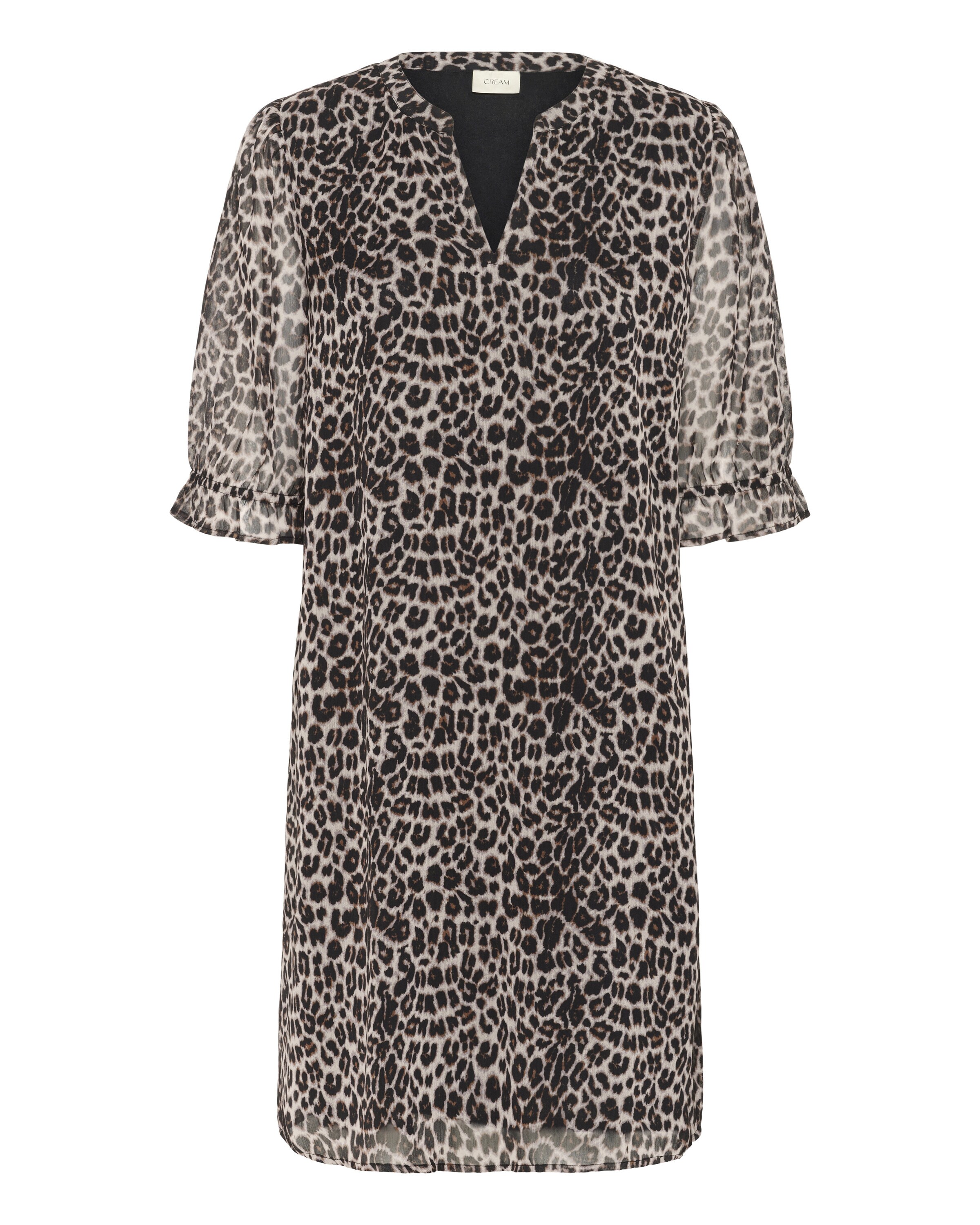 Cream Dress 'CRYuna' in Brown: front