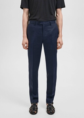 MANGO MAN Slimfit Hose 'Amalfi' in Blau: Vorderseite