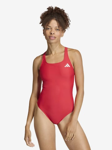 ADIDAS PERFORMANCEBustier Sportski kupaći kostim 'ESS' - crvena boja: prednji dio