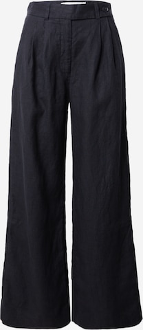 Wide leg Pantaloni con pieghe di Abercrombie & Fitch in nero: frontale