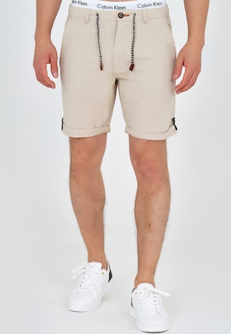 INDICODE JEANS Regular Chino ' Beauvals ' in Beige: voorkant