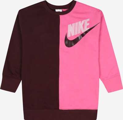 Nike Sportswear Суичър в розово / бургундово червено / бяло, Преглед на продукта