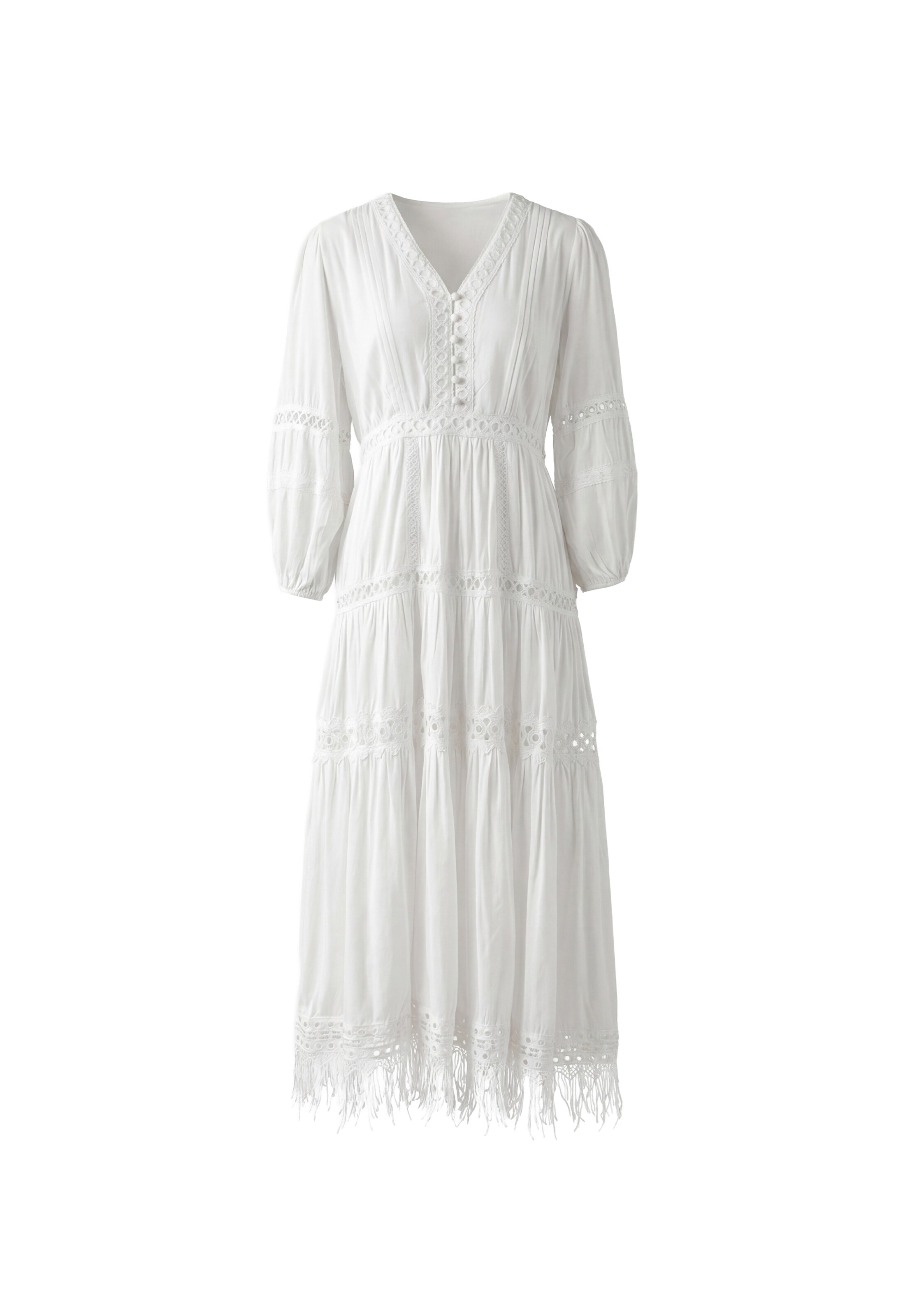 IZIA Robe en 40 en blanc, Vue avec produit