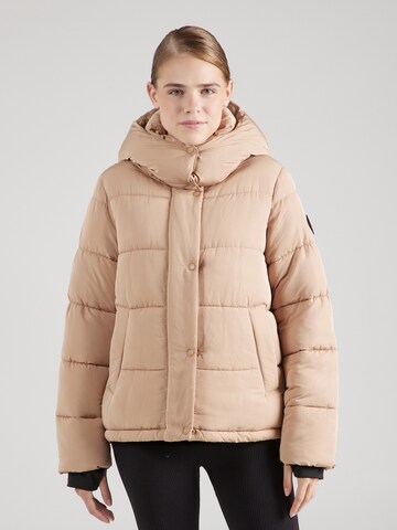 DKNY Performance Outdoor jacket in Brown: front