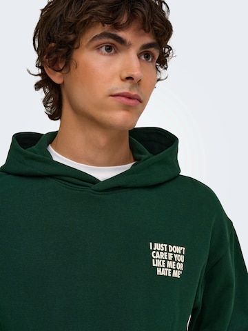 Only & Sons Sweatshirt 'ONSTROY' in Grün