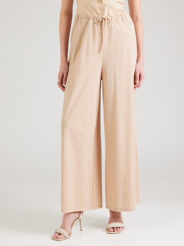 ABOUT YOU Wide leg Byxa 'Kasha' i beige: framsida