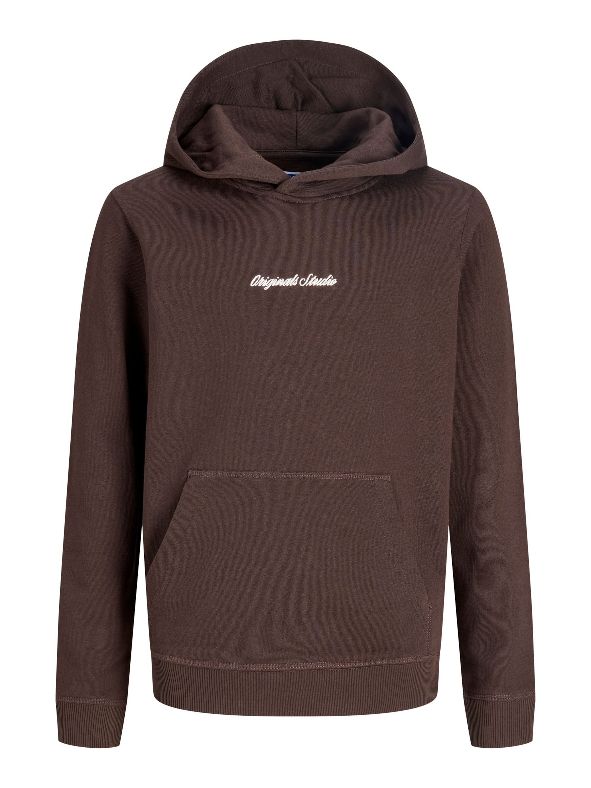 Jack & Jones Junior Sweatshirt 'JORNorrebro' in Brown: front