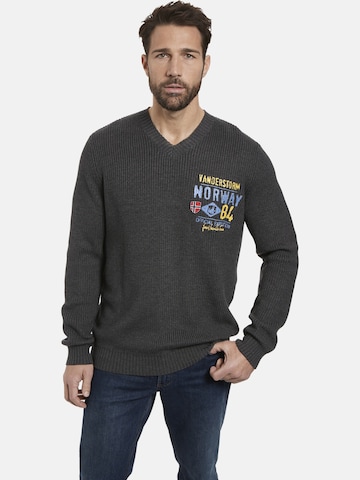 Jan Vanderstorm Sweater in Grey: front