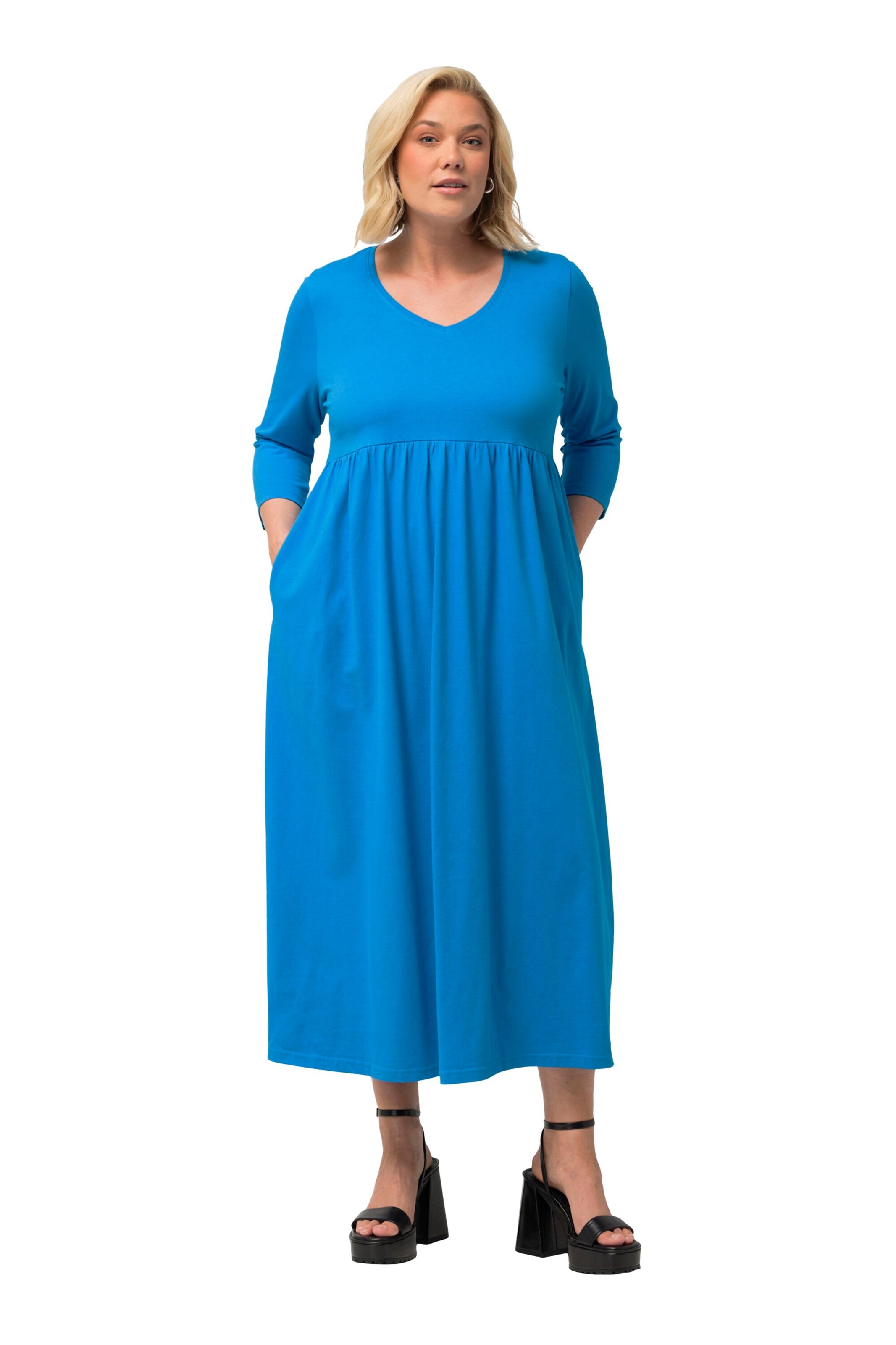 Ulla Popken Kleid in Blau: Vorderseite