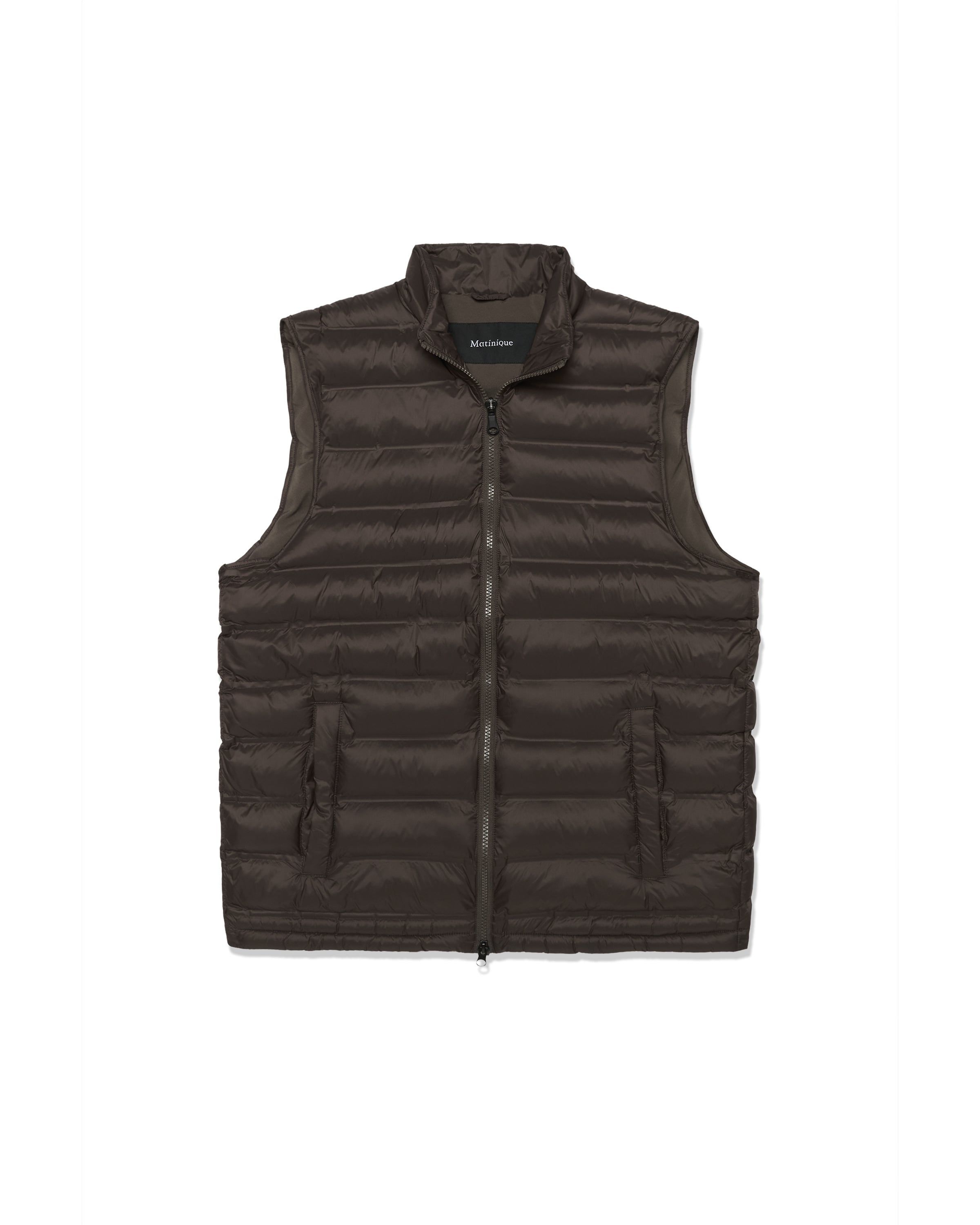 Matinique Vest 'Salvatore' in Brown: front