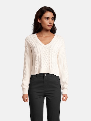 AÉROPOSTALE Sweater in White: front