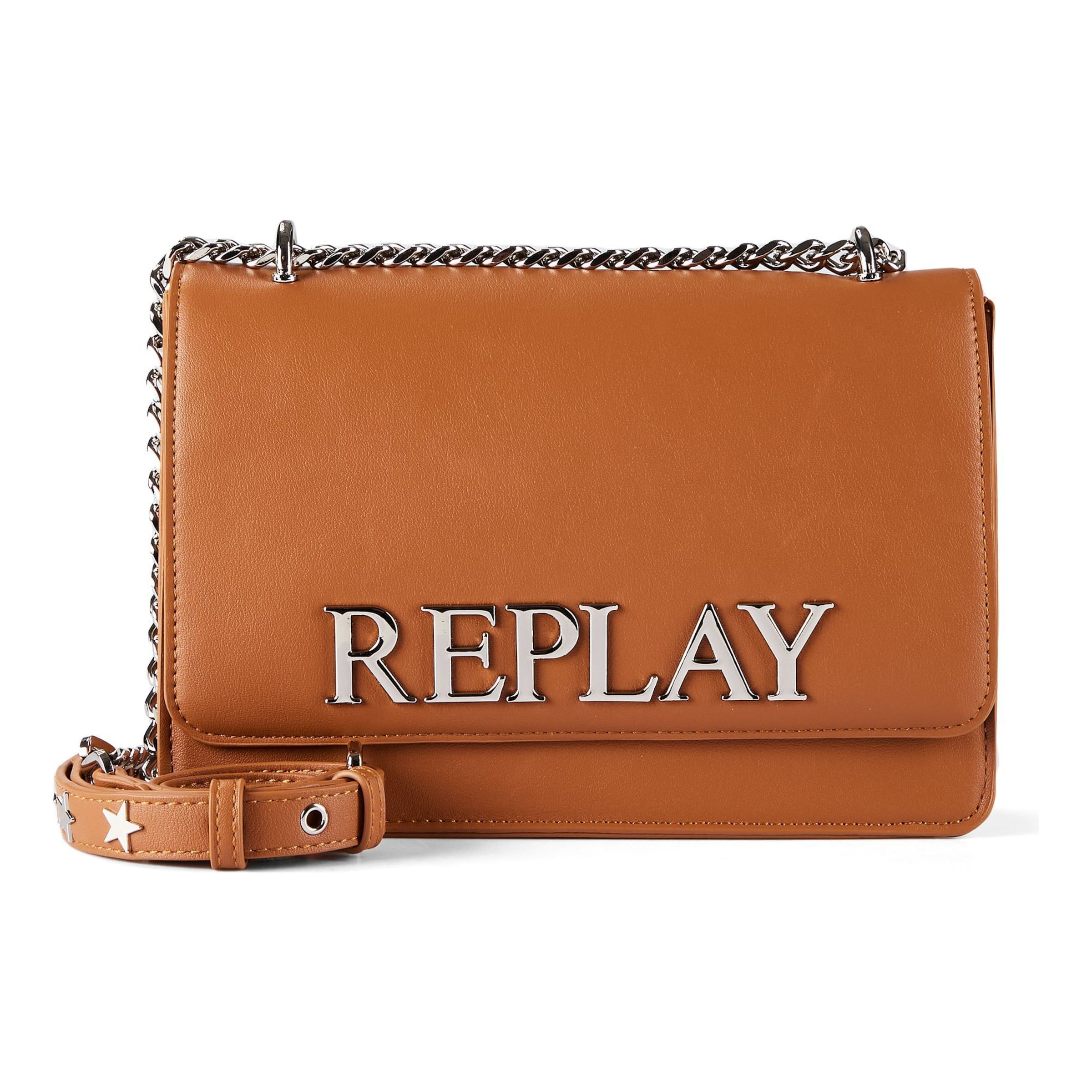 Sac à bandoulière REPLAY en marron : devant