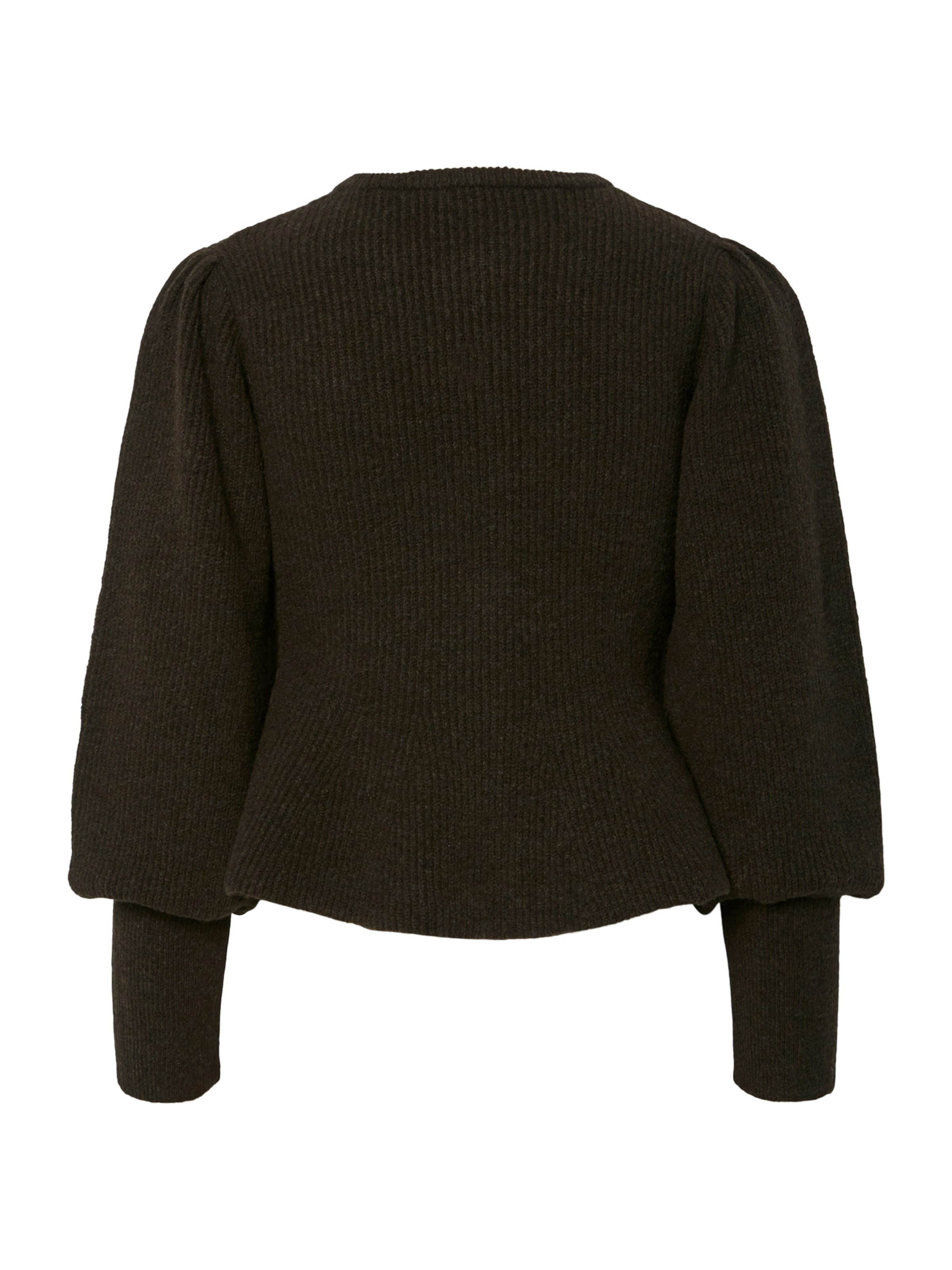 PIECES Knit Cardigan 'PCAnnie' in Brown