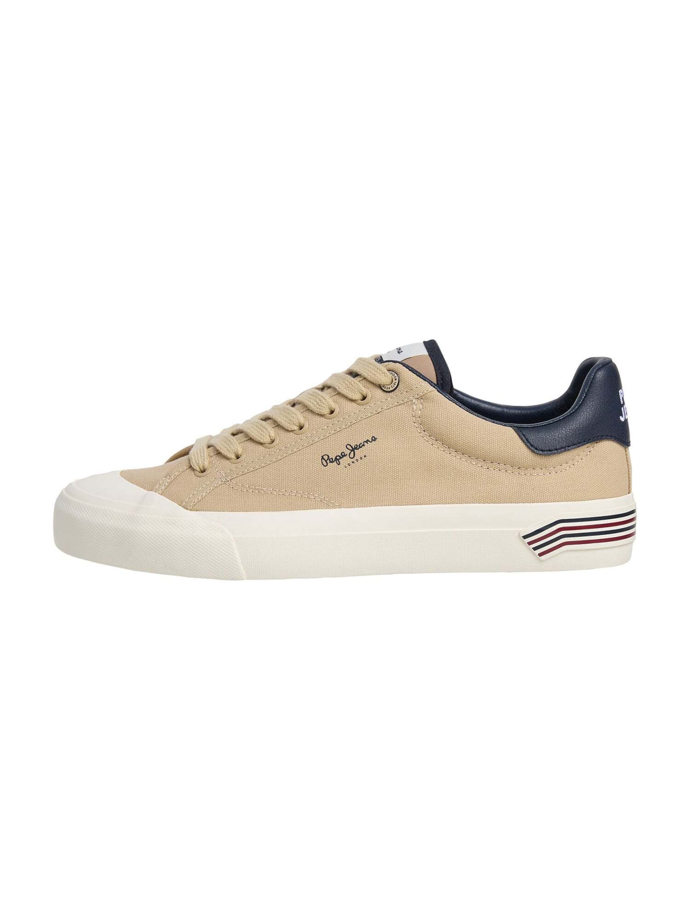 Pepe Jeans Sneakers laag 'Taylor Break' in Beige: voorkant
