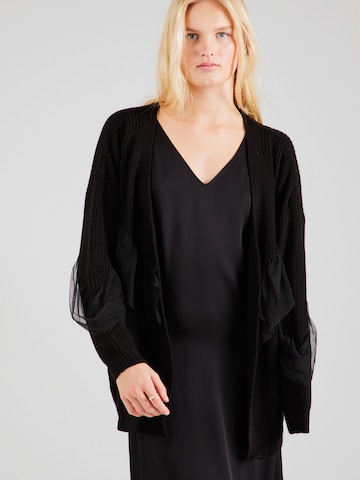 Trendyol Strickjacke in Schwarz: predná strana