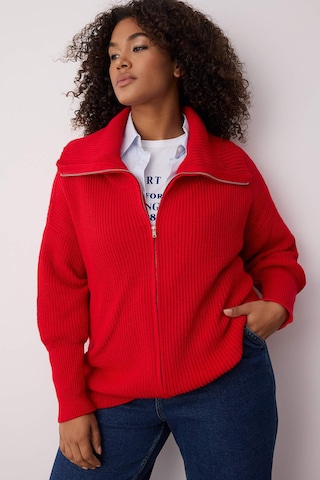 Trendyol Curve - Cárdigan en rojo: frente