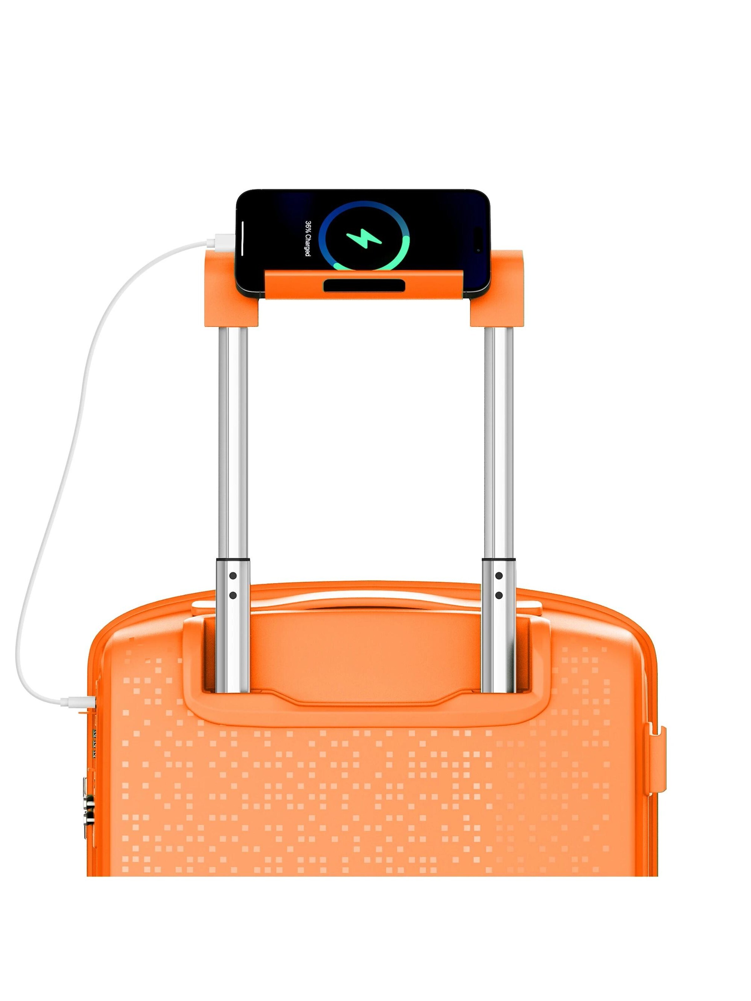 4FLY Suitcase Set 'Pixel' in Orange