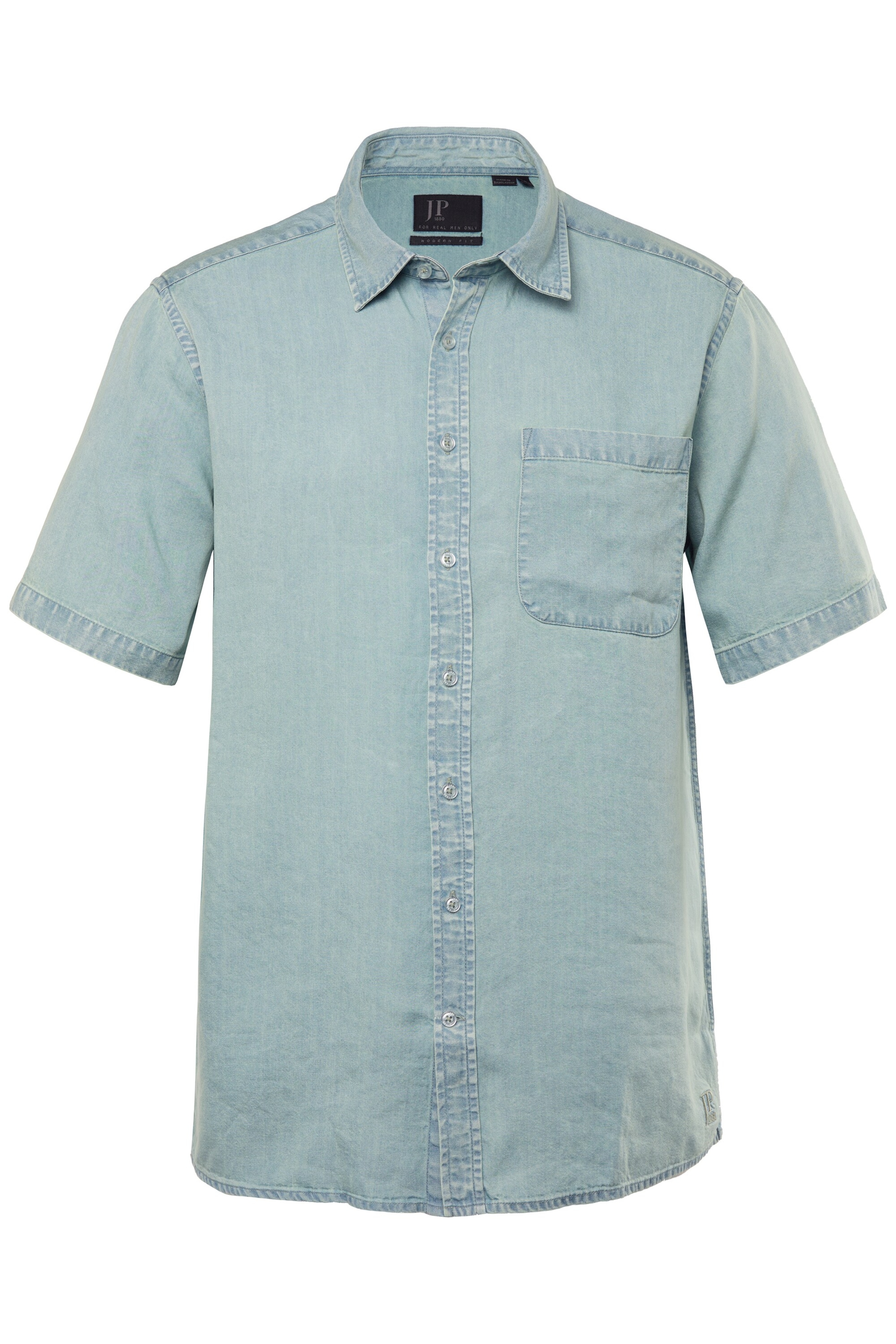 JP1880 Comfort fit Button Up Shirt in Blue: front