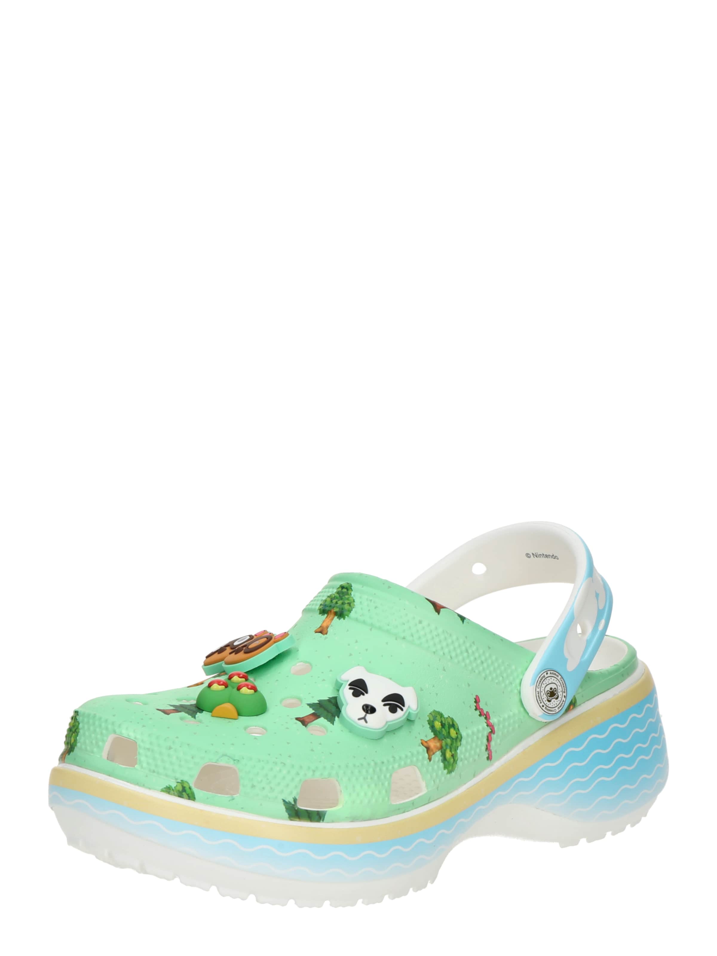 Crocs Nizki čevelj | zelena barva: sprednja stran