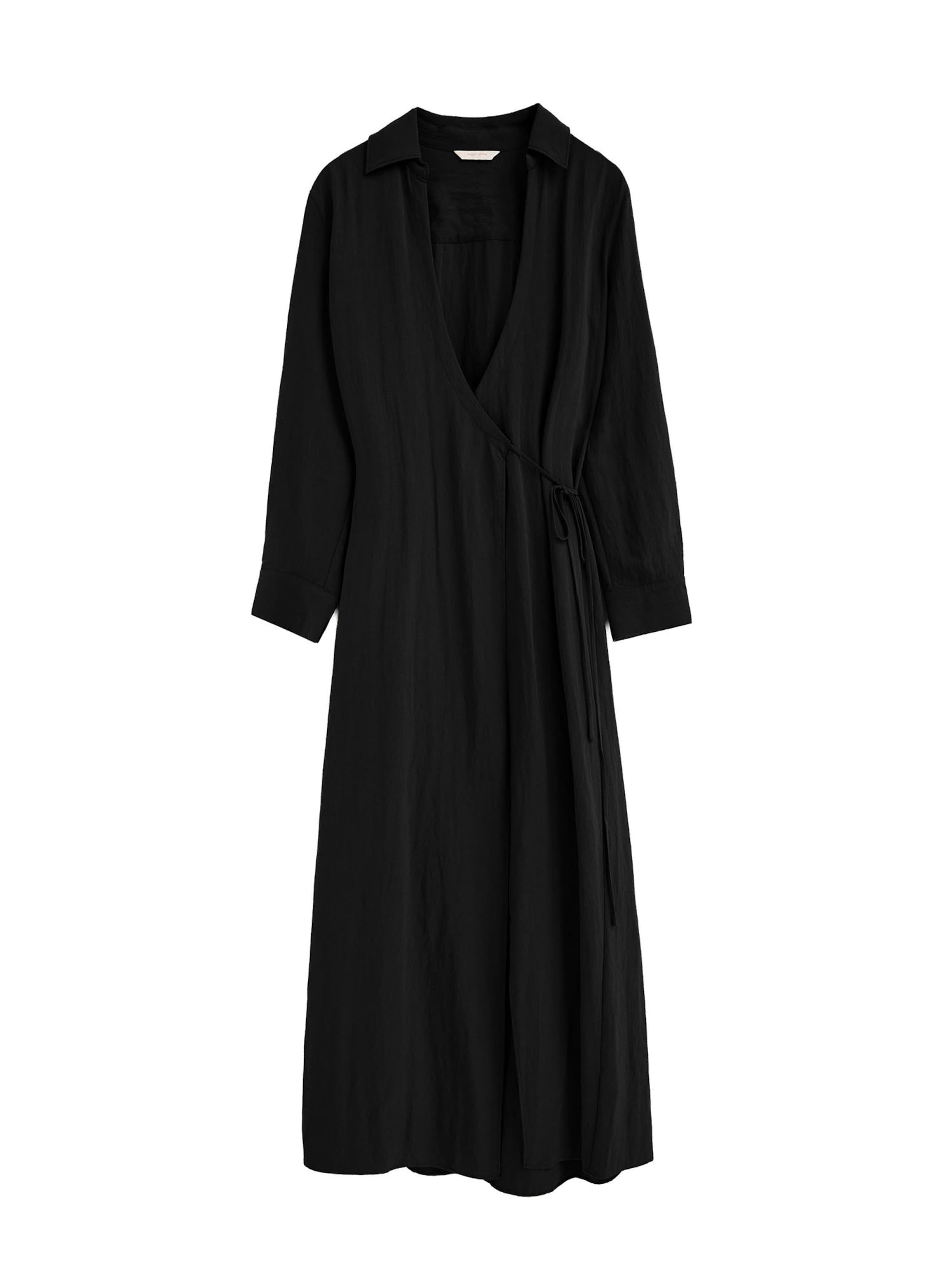 Polo Club Blusenkleid in Schwarz: Vorderseite