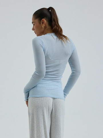Seamless Basic Top ' Cotton ' in Blau