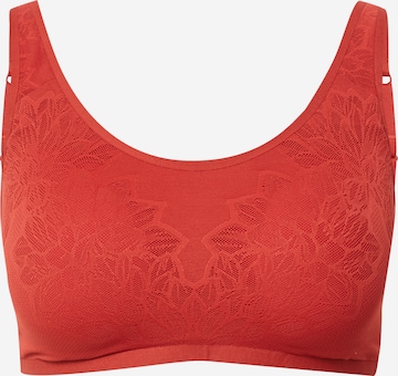 TRIUMPH Bustier BH 'Fit Smart' in Rood: voorkant