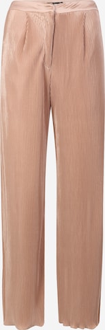 Wide Leg Pantalon Nasty Gal Petite en beige : devant