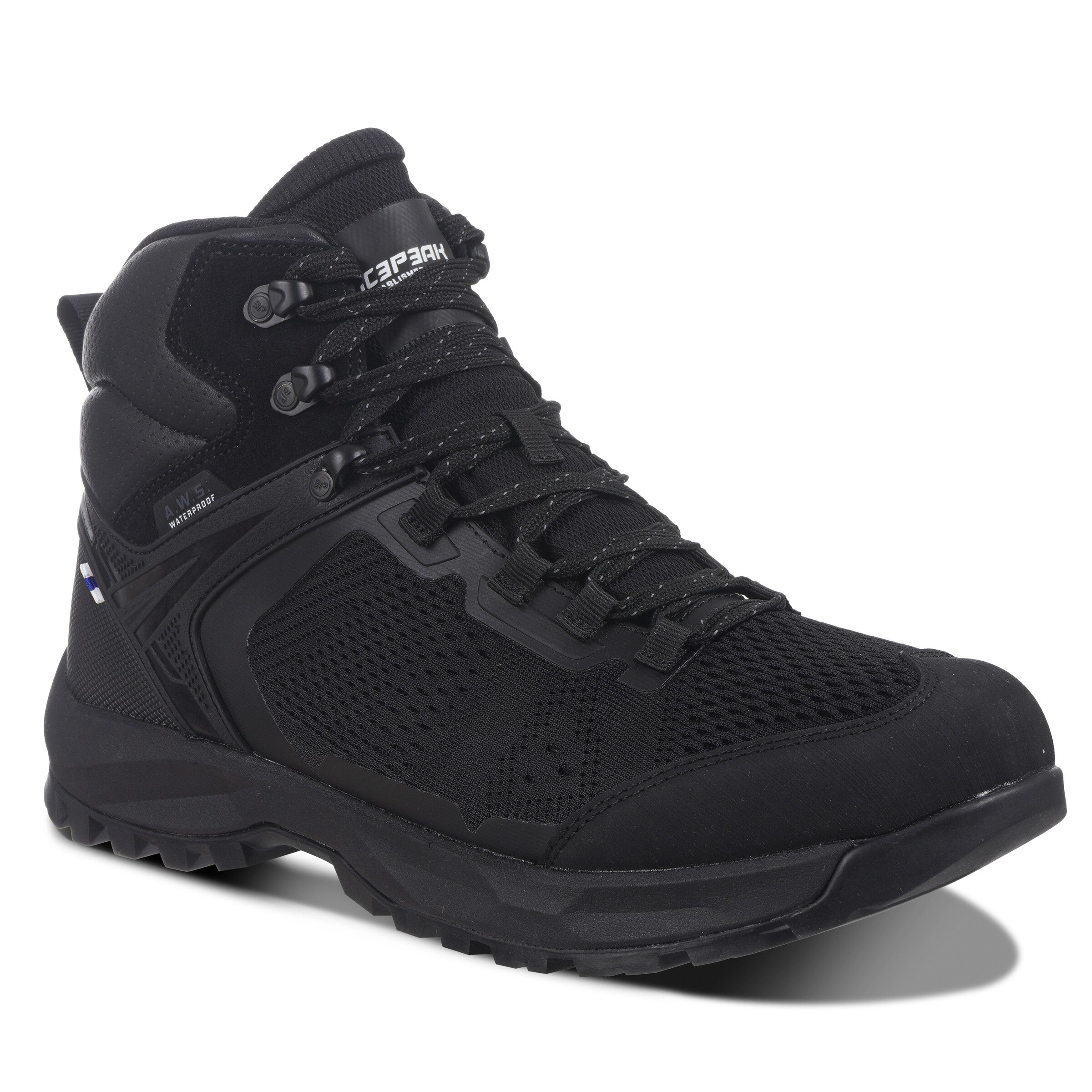 ICEPEAK Schnürboots in Schwarz