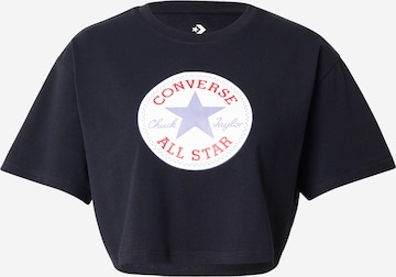 Tricou de la CONVERSE pe negru: față