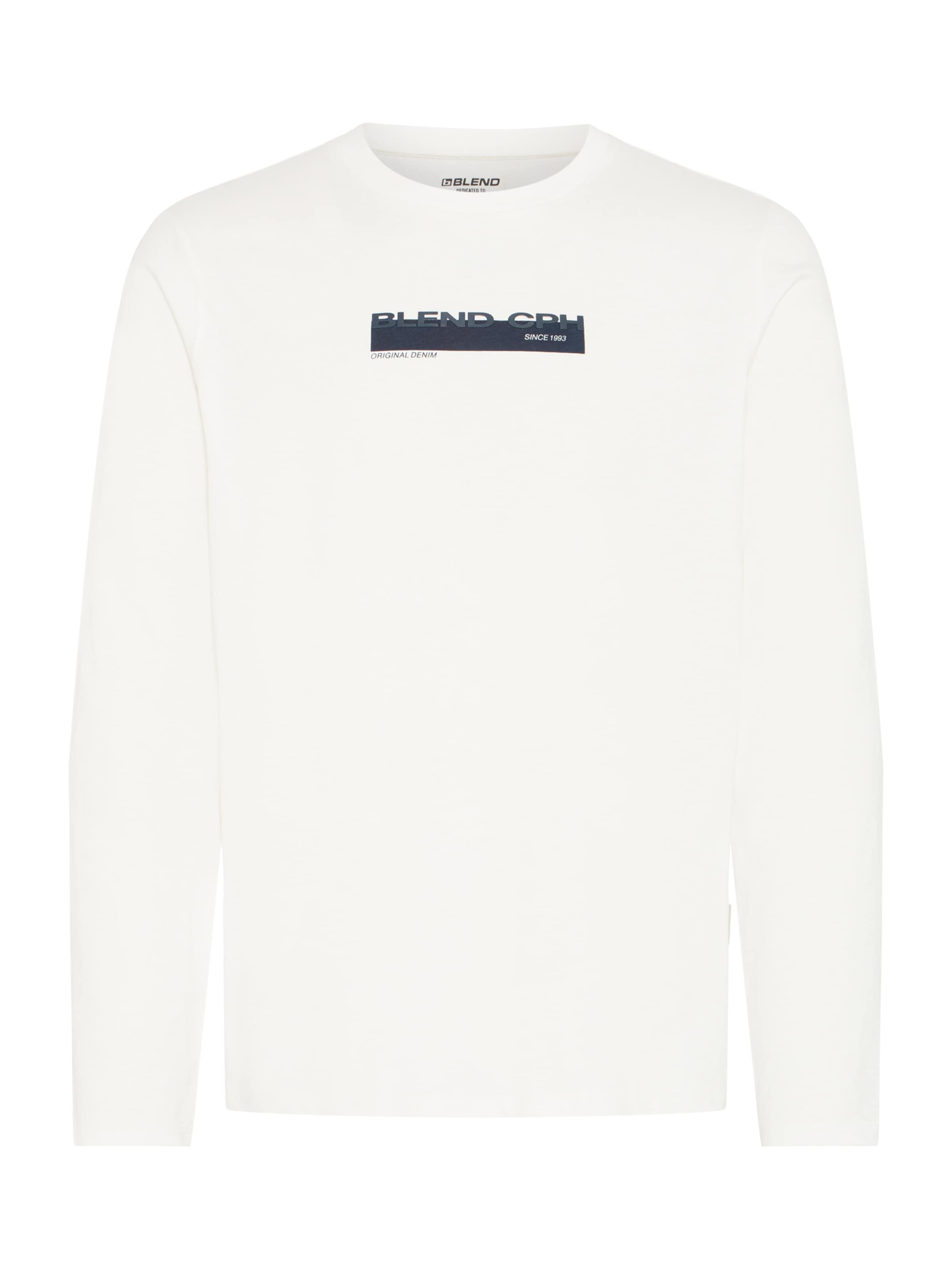 BLEND Футболка 'BHKEMUEL' в Белый: спереди
