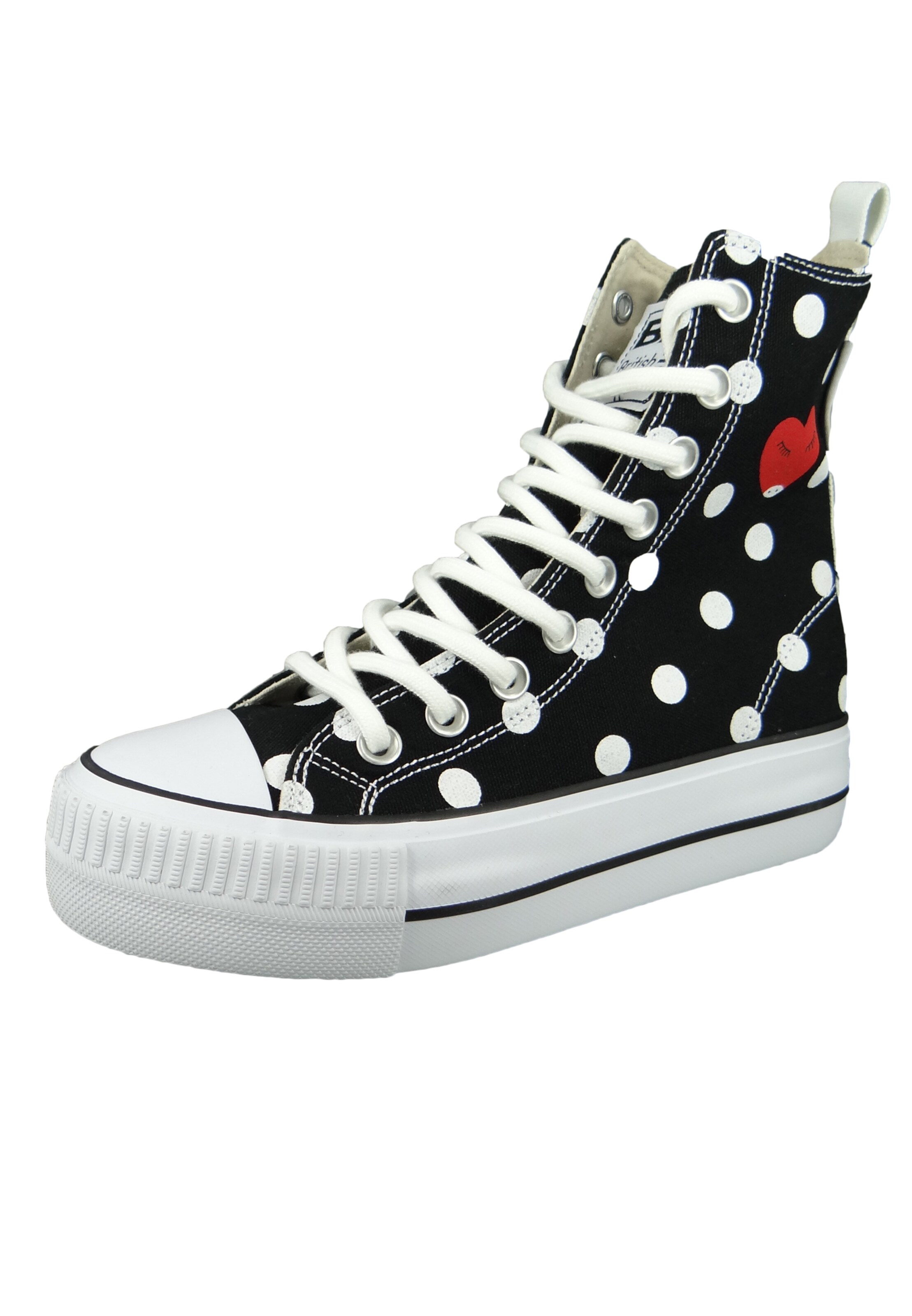 BRITISH KNIGHTS - Sapatilhas baixas 'Kaya' em preto: frente