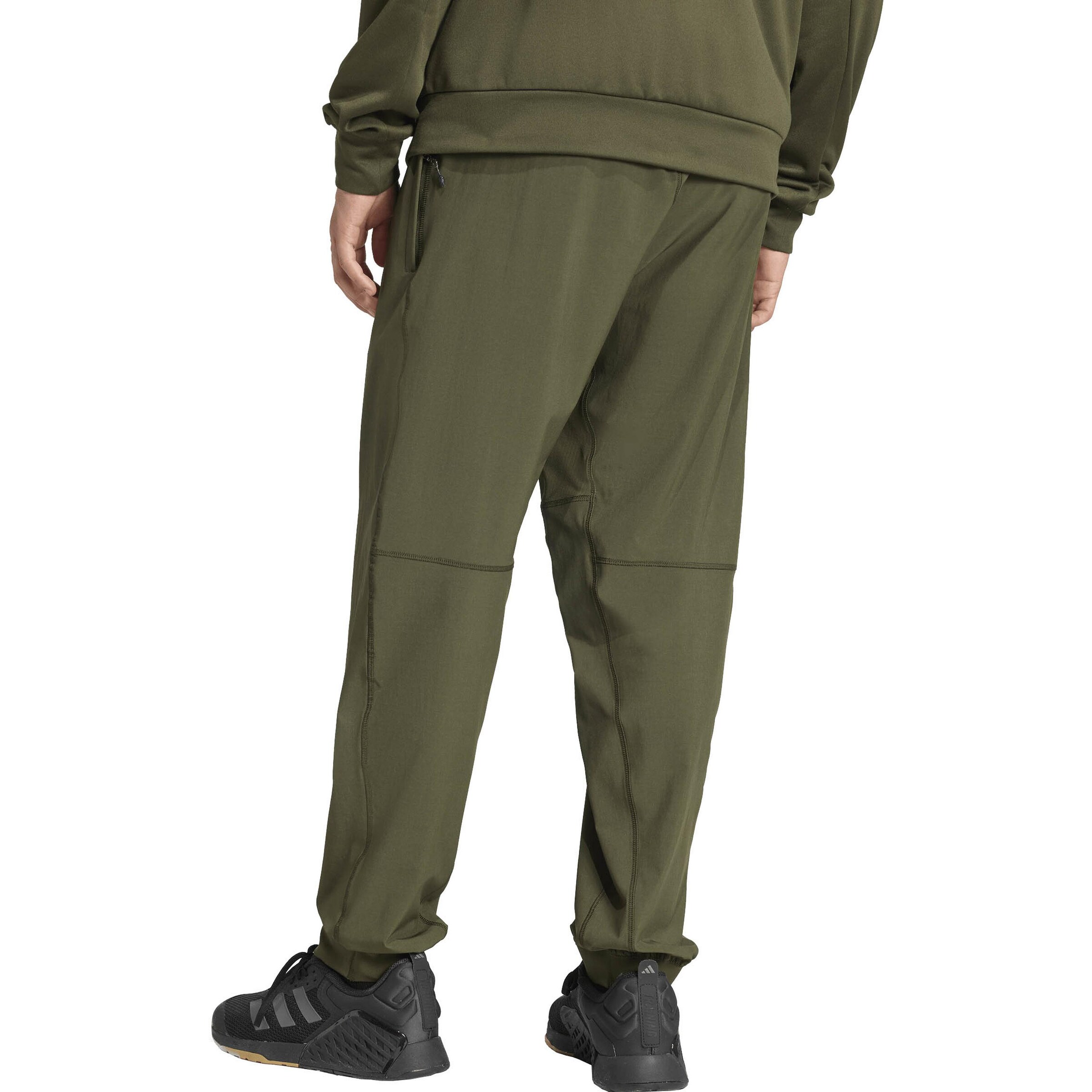 ADIDAS PERFORMANCE Tapered Workout Pants 'Training Essentials' in Green