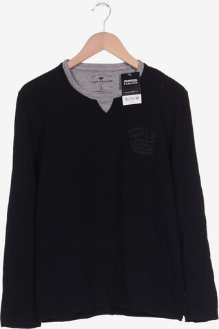 TOM TAILOR Shirt in L in Black: front
