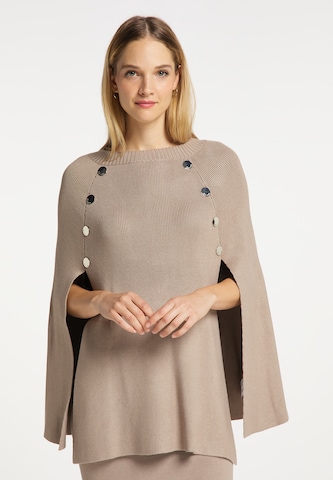 DreiMaster Klassik Cape in Grey: front