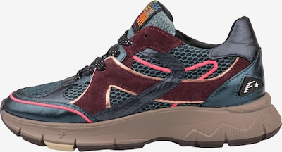 Floris van Bommel Platform trainers 'Daysi 09' in 35 in Dark green / Burgundy, Item view