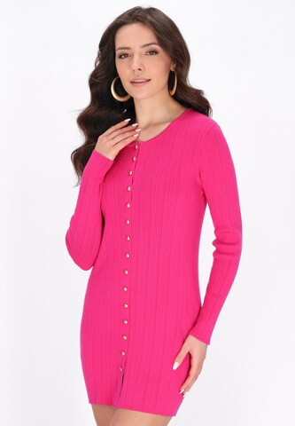 Robe faina en rose : devant