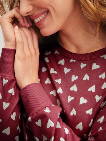 CALIDA Pyjama 'Cotton Special' in Rood