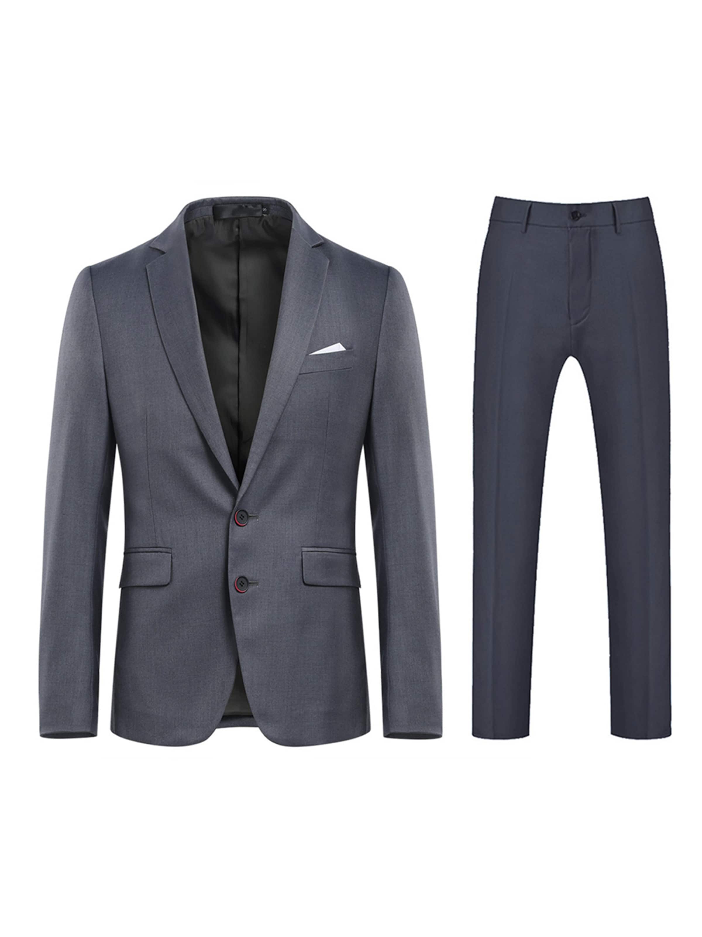 Youthup Slim fit Suit in Grey: front