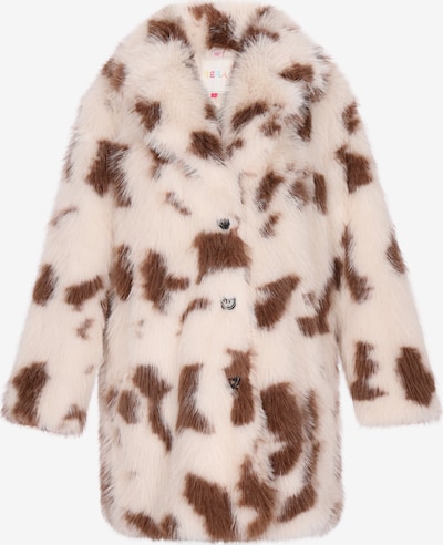 IZIA Zimný kabát - hnedá / biela ako vlna, Produkt