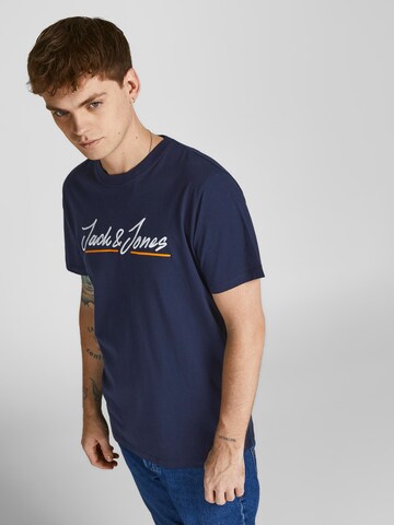 JACK & JONES T-Shirt 'Tons Upscale' in Blau