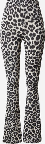 VILA - Flared Leggings 'LEOA' em bege: frente