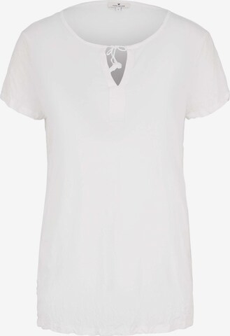 TOM TAILOR Shirt in Wit: voorkant