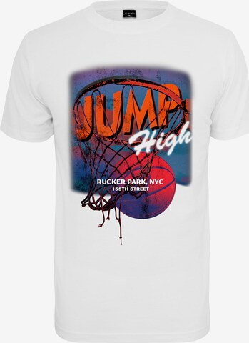 Mister Tee Shirt 'Jump high' in White: front