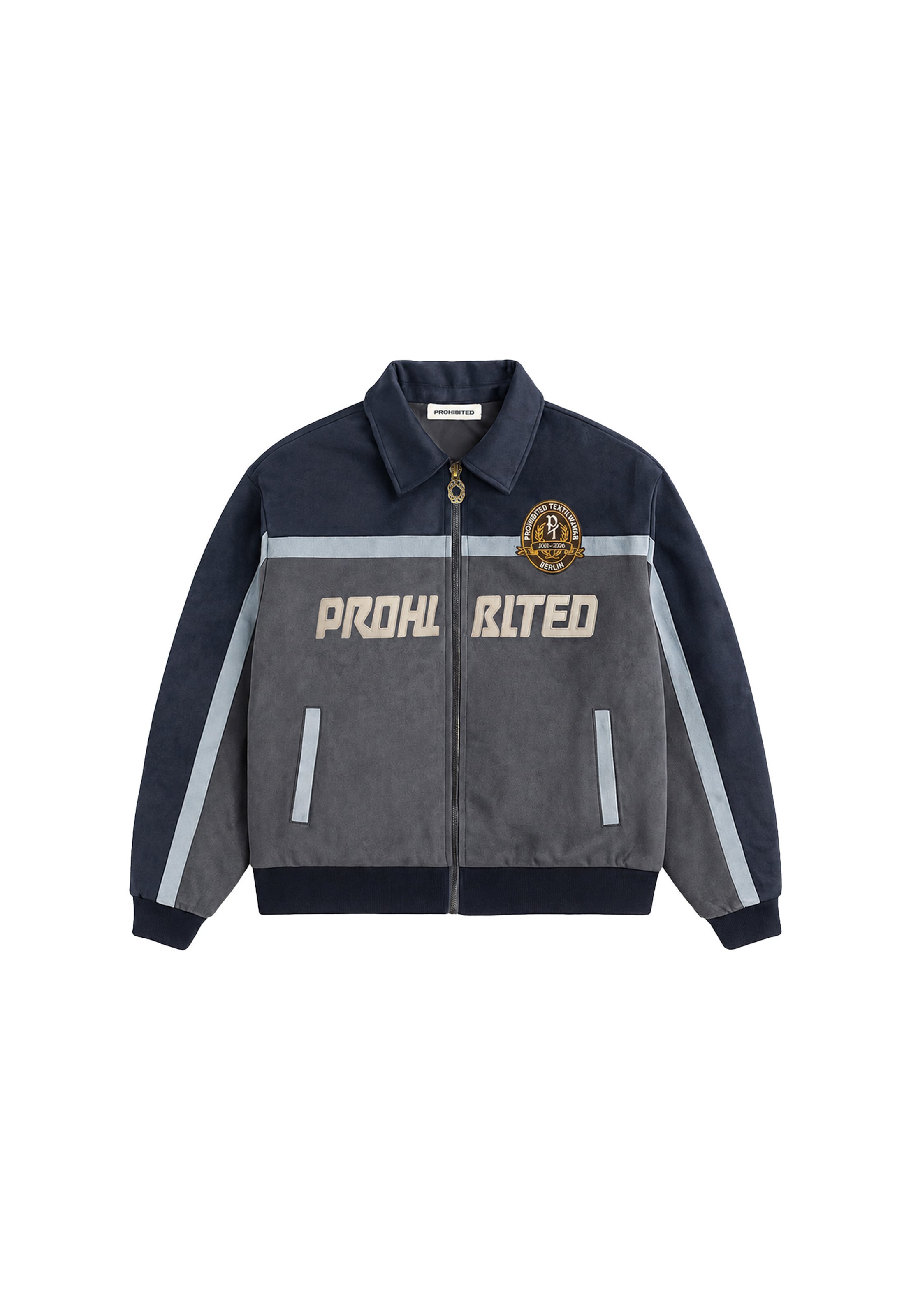 Prohibited Between-Season Jacket 'Old Era' in Blue: front