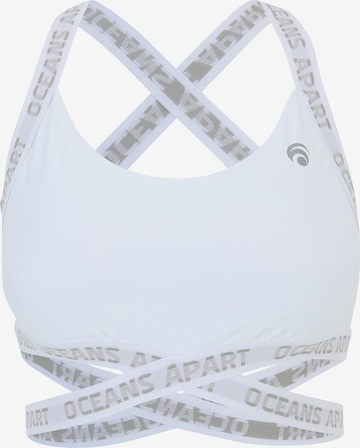 OCEANSAPART Bustier Sport-BH 'Joy' in Weiß: predná strana