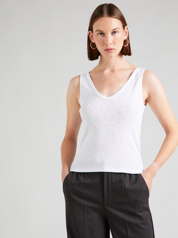 PIECES Top 'NAVA' in White