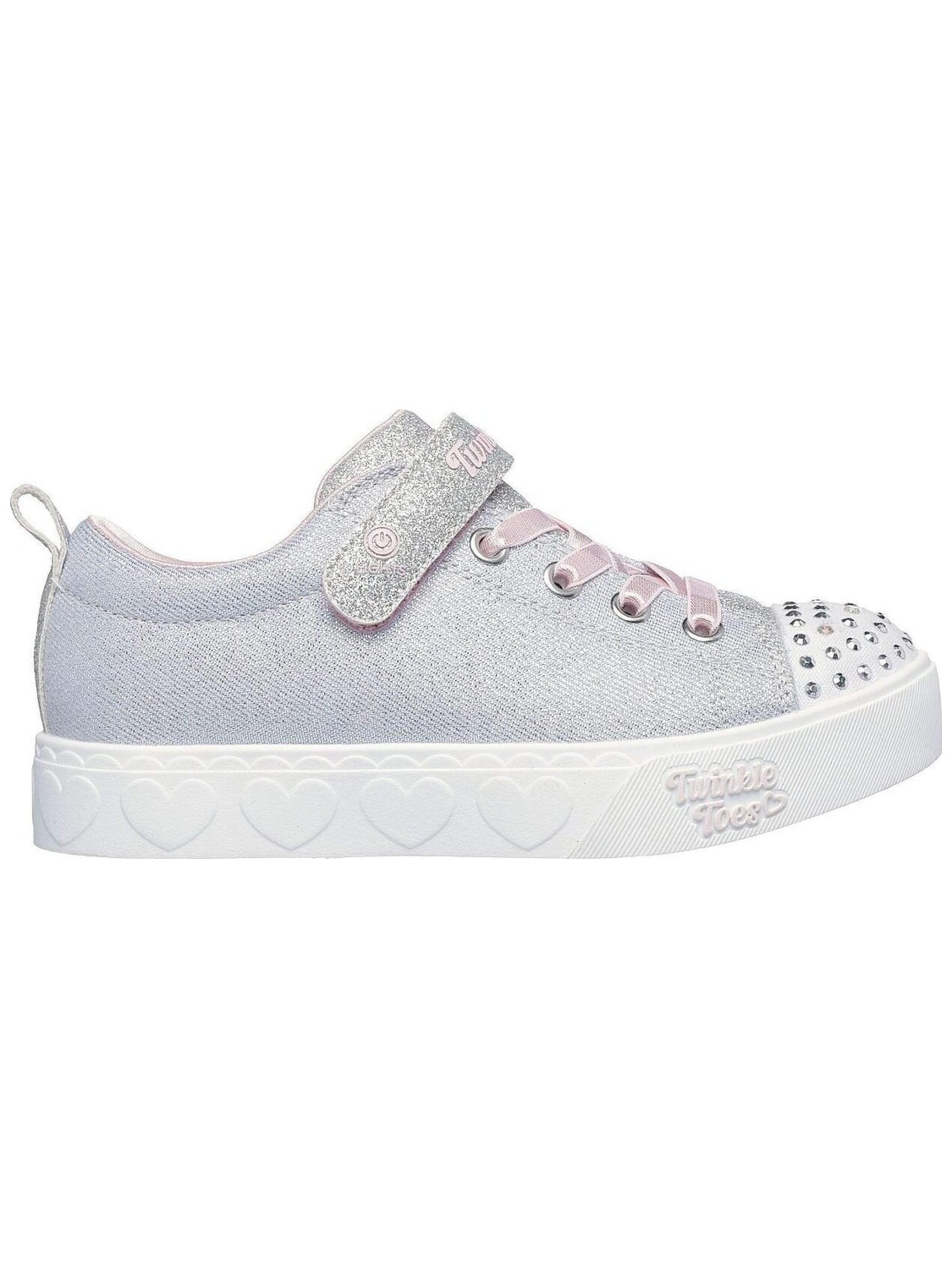 Sneaker 'Heart Steps - Shimmer Sweetie' di SKECHERS in grigio