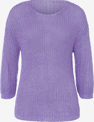 Pull-over heine en violet : devant