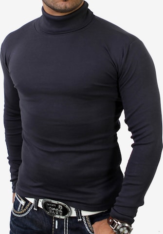 Reslad Shirt 'sportlicher Rolli' in Grey: front