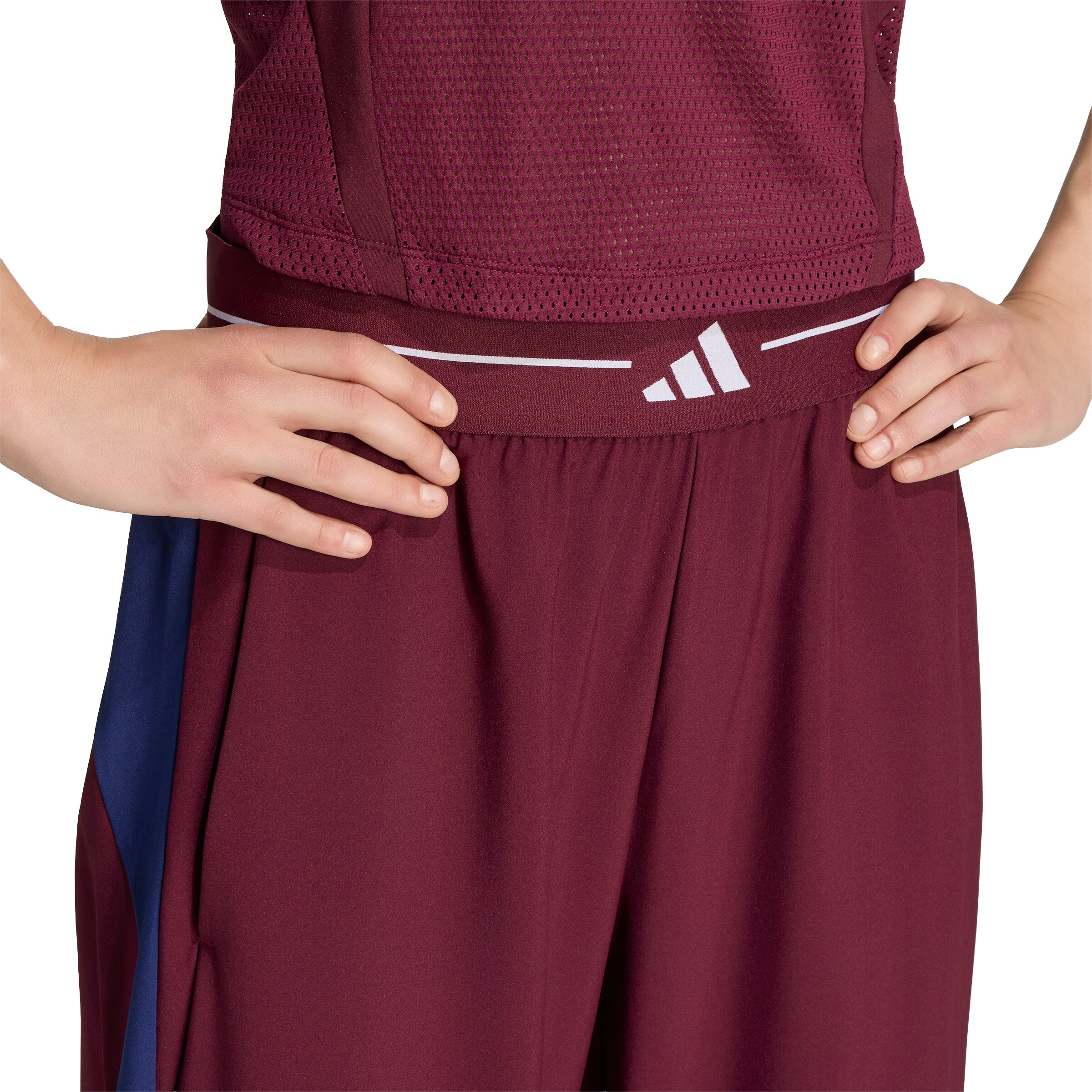 ADIDAS PERFORMANCEWide Leg/ Široke nogavice Sportske hlače 'Hyperglam' - crvena boja